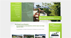 Desktop Screenshot of dachbegruenung-ratgeber.de